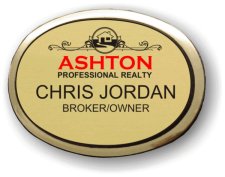 (image for) Ashton Professional Realty Executive Oval Gold Badge