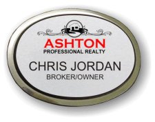 (image for) Ashton Professional Realty Executive Oval Silver Badge