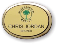 (image for) Beach & Country Realty Executive Gold Oval Badge