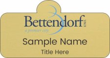 (image for) City of Bettendorf Gold Shaped Badge