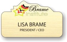 (image for) Brame Institute Shaped Gold Badge
