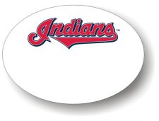 (image for) Cleveland Indians Baseball White Logo Only Badge
