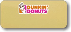 (image for) Dunkin\' Donuts Gold Logo Only Badge