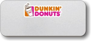 (image for) Dunkin\' Donuts Silver Logo Only Badge