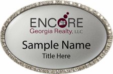 (image for) Encore Georgia Realty LLC Oval Silver Bling Badge