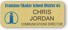 (image for) Evanston Skokie School Distrtict 65 Gold Badge