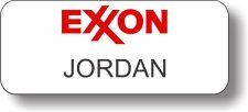 (image for) Exxon White Badge
