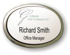 (image for) Gillespie Title Executive Oval Silver Badge
