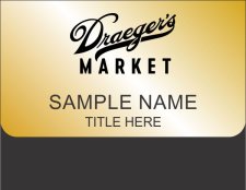 (image for) Draegers Supermarket Gold Pocket Badge