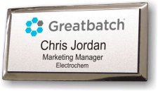 (image for) Greatbatch Large Logo Executive Silver Badge