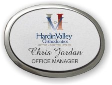 (image for) Hardin Valley Orthodontics Silver Oval Badge