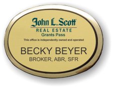 (image for) John L. Scott Real Estate Grants Pass Gold Oval Executive Badge