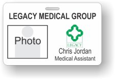 (image for) Legacy Medical Group Horizontal Photo ID Badge