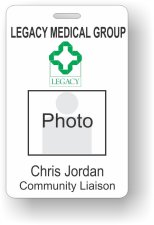 (image for) Legacy Medical Group Vertical Photo ID Badge