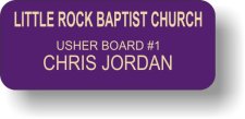 (image for) Little Rock Baptist Church Purple Badge