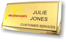 (image for) McDonald's Gold Executive Badge