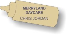 (image for) Merryland Daycare Gold Shaped Badge