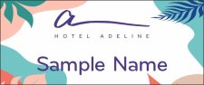 (image for) Hotel Adeline Standard White Badge