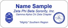 (image for) Zeta Phi Beta Sorority | No Title - Standard White Badge
