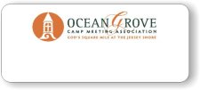 (image for) Ocean Grove Camp Meeting Assoc. Logo Only White Badge