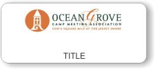 (image for) Ocean Grove Camp Meeting Assoc. Title Only White Badge