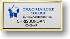 (image for) Oregon Employer Council Executive Silver Gold Framed Badge