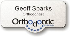 (image for) Orthodontic Associates Shaped Silver Badge