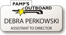 (image for) Pamps Outboard Shaped Silver Badge