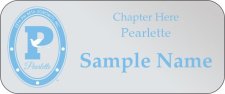 (image for) Zeta Phi Beta Sorority, Inc. - Pearlette Standard Silver badge