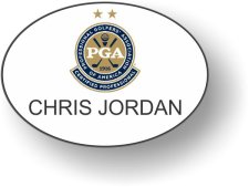 (image for) PGA White Oval Badge