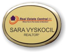 (image for) Real Estate Central Gold Executive Oval Badge