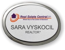 (image for) Real Estate Central Silver Executive Oval Badge