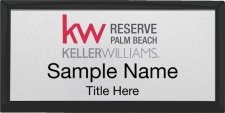 (image for) Keller Williams Reserve Palm Beach Black Executive Silver Badge