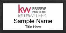 (image for) Keller Williams Reserve Palm Beach Black Executive White Badge