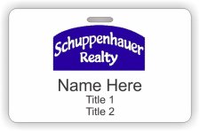 (image for) Schuppenhauer Realty ID Horizontal Badge (Lanyard)