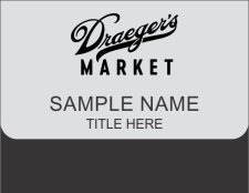 (image for) Draegers Supermarket Silver Pocket Badge
