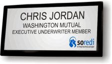 (image for) SOREDI Executive Platinum Black Framed Executive Underwriter Member Badge