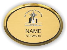 (image for) ST. STEPHEN COMMUNITY A.M.E. CHURCH Oval Executive Gold badge