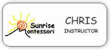 (image for) Sunrise Montessori White Badge