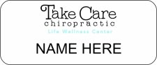(image for) Take Care Chiropractic & Wellness White Badge