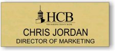 (image for) The Hardin County Bank Insurance Agency Bank Logo Gold Badge
