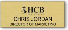 (image for) The Hardin County Bank Insurance Agency Insurance Logo Gold Badge