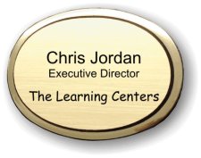 (image for) The Learning Centers Executive Oval Gold Badge