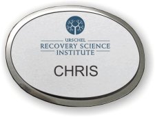 (image for) Urchel Recovery Science Institute Executivee Oval Silver Badge