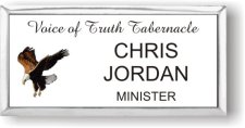(image for) Voice of Truth Tabernacle Executive White Silver Framed Badge