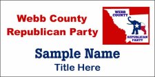 (image for) Webb County Republican Party White Badge