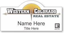 (image for) Western Colorado Real Estate White Shaped Badge