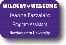 (image for) Northwestern University Wildcat Badge