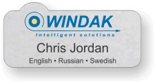 (image for) Windak Intelligent Solutions Silver Shaped Badge