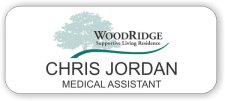 (image for) Senescent Healthcare, LLC Woodridge Supportive Living White Badge